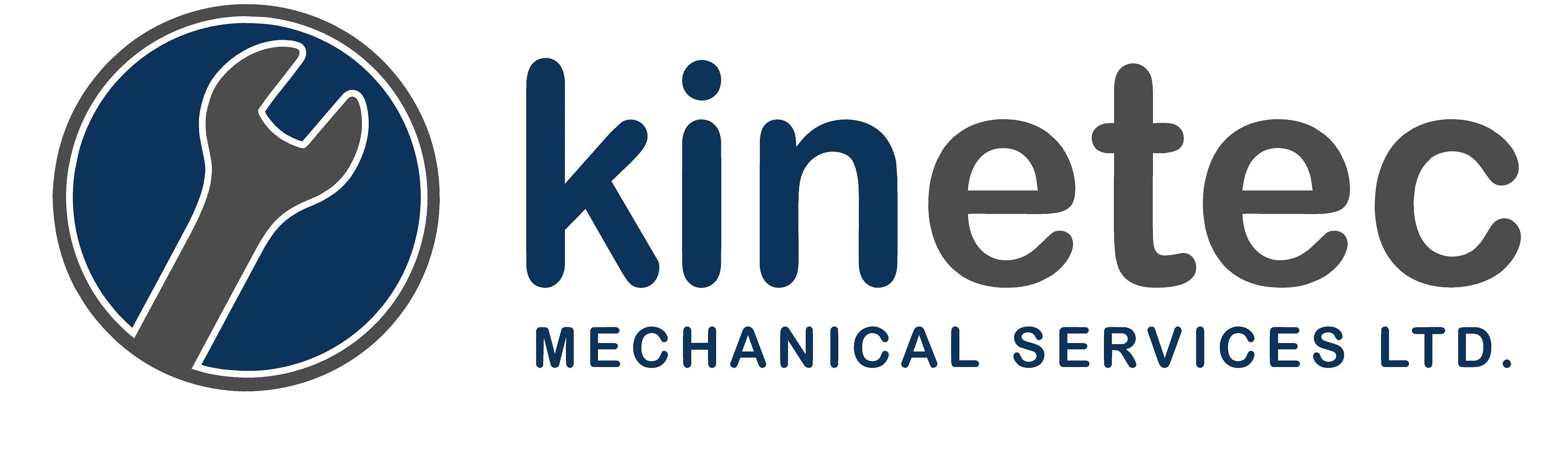 Kinetec Mechanical Services Ltd. logo with a dark wrench icon inside a blue circle.